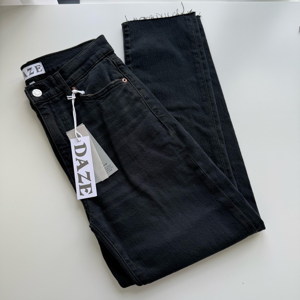 Daily Driver High Rise Skinny Straight Black Jeans Size 25 - Picture 7 of 7